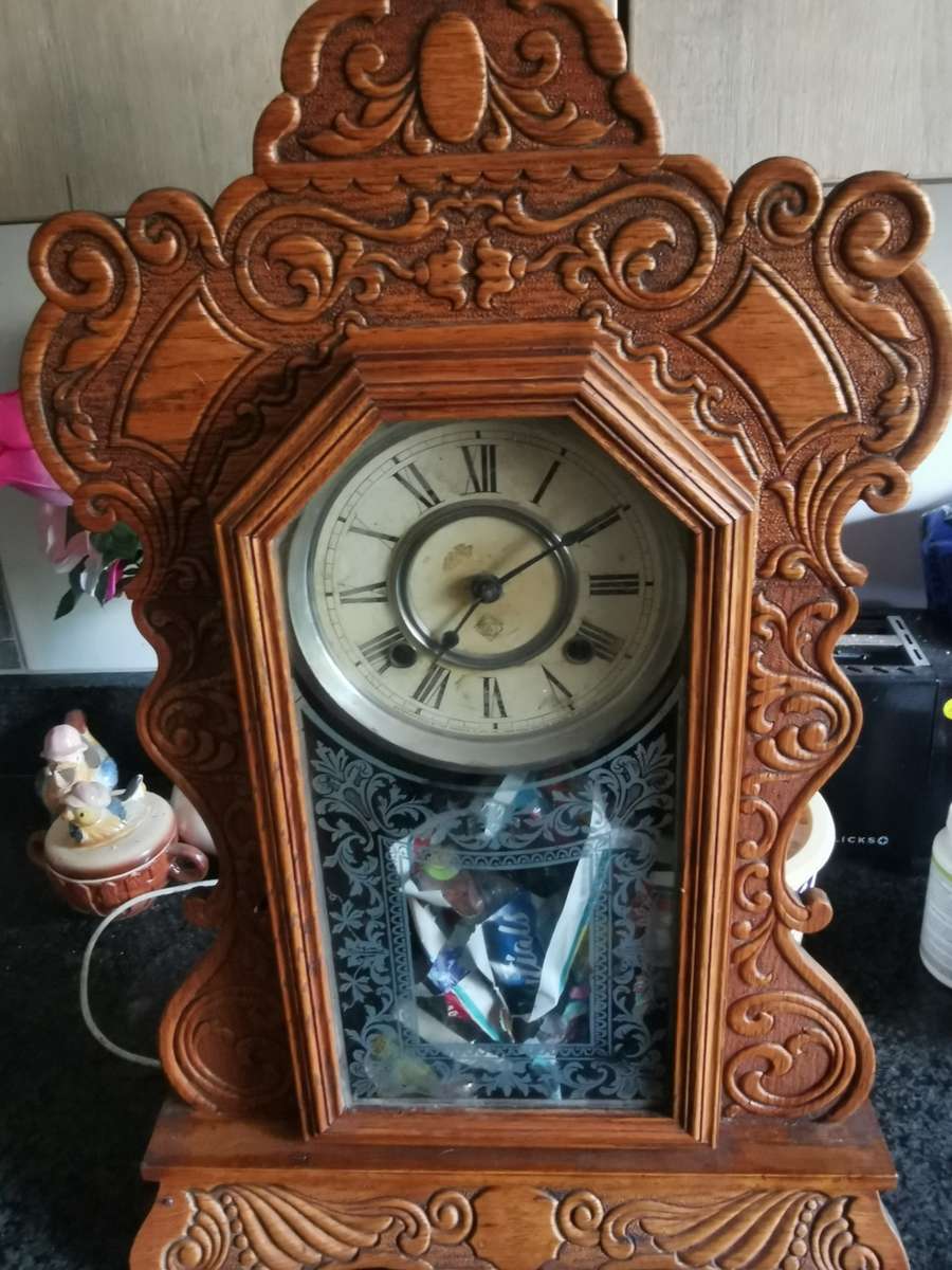 Cuckoo & Wall Clocks ANTIQUE ANSONIA WALL CLOCK 1 for sale in